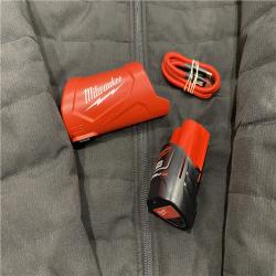 AS-IS Milwaukee Men's Medium 12V Lithium-Ion Cordless AXIS Black Heated Jacket Kit