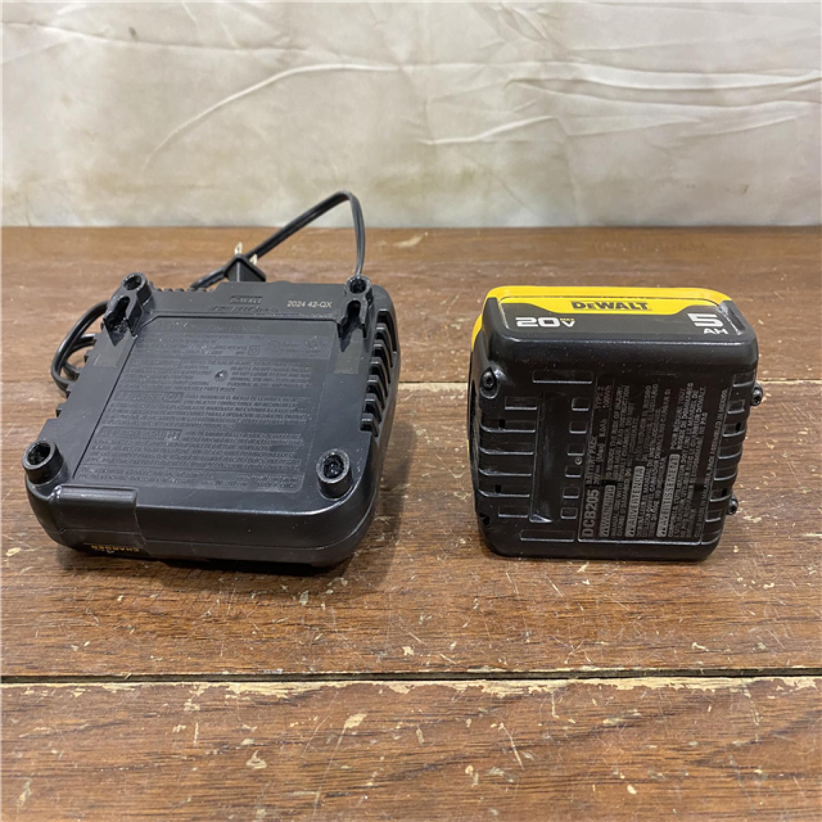 AS-IS DEWALT 20-Volt Maximum XR 5.0 Ah Battery Pack and Charger