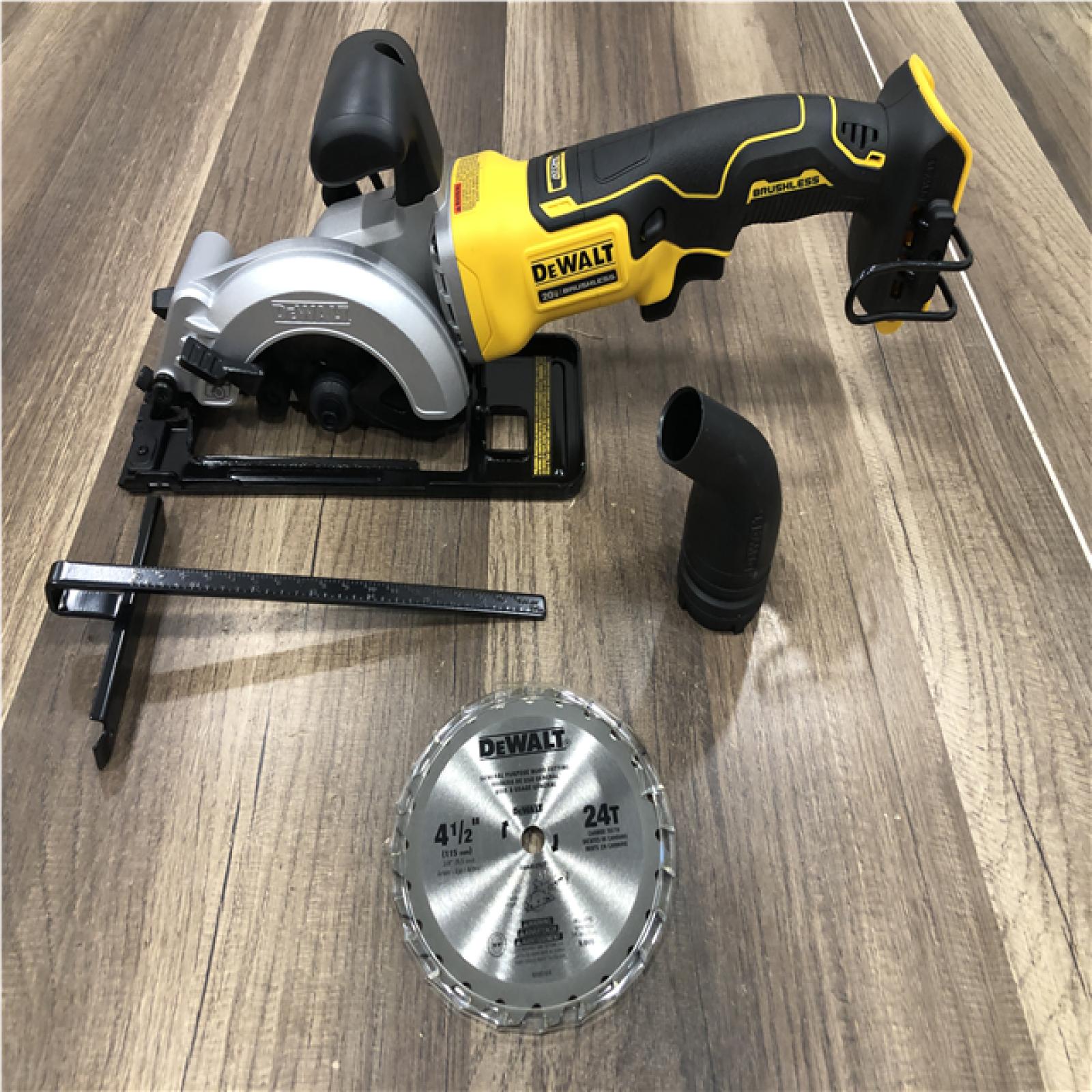 AS-IS DEWALT ATOMIC 20V MAX Cordless Brushless 4-1/2 in. Circular Saw (Tool Only)