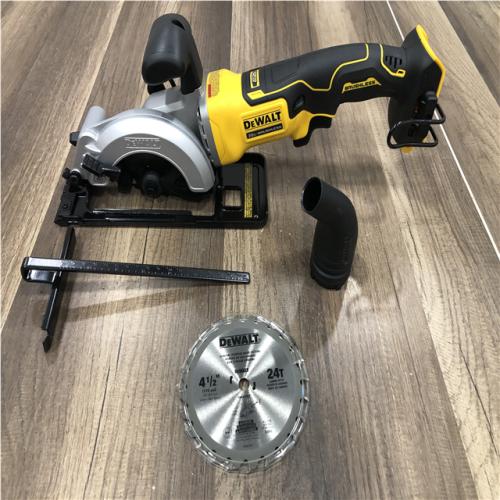 AS-IS DEWALT ATOMIC 20V MAX Cordless Brushless 4-1/2 in. Circular Saw (Tool Only)