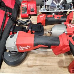 HOUSTON LOCATION - AS-IS MILWAUKEE 9 TOOL COMBO KIT W/ (2) BATTERY & CHARGER