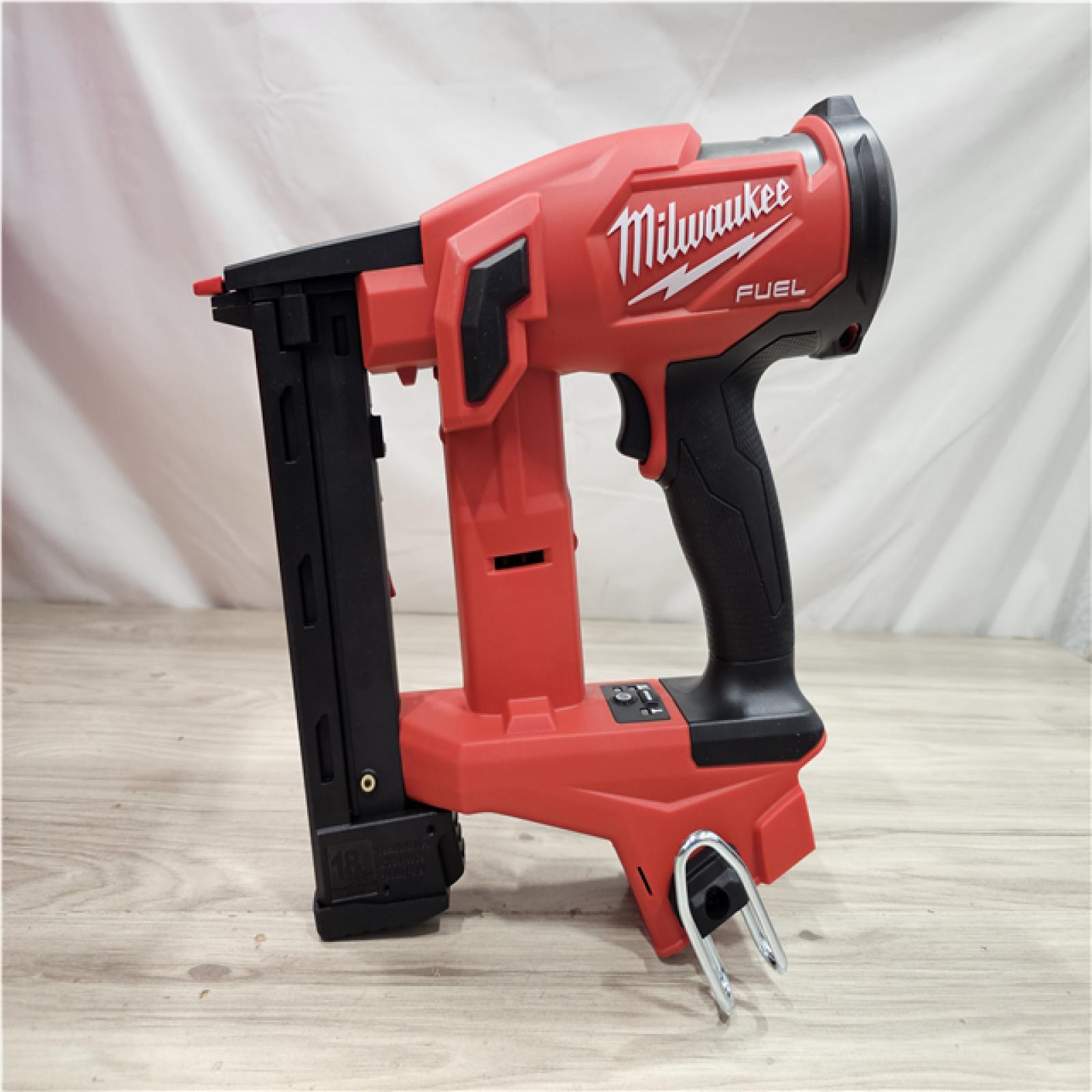 AS-IS Milwaukee FUEL 18-Volt Lithium-Ion Brushless Cordless 18-Gauge 1/4 in. Narrow Crown Stapler (Tool-Only)