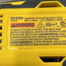 AS-IS DEWALT ATOMIC 20V MAX Cordless Brushless Oscillating Multi Tool Kit