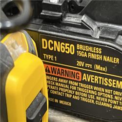 AS-IS DEWALT 20V MAX XR Lithium-Ion Cordless 2-1/2 in. 15-Gauge Finish Nailer Kit