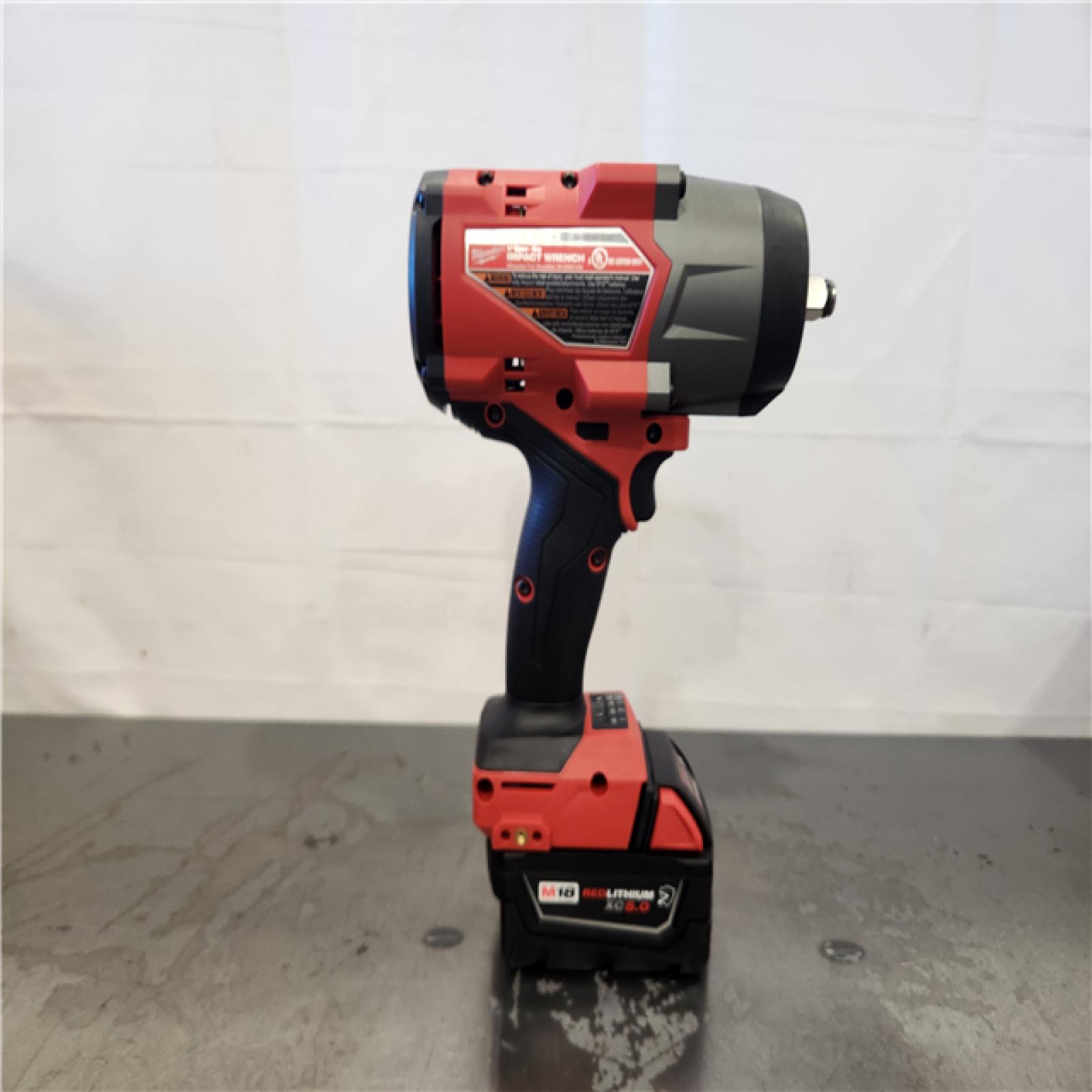 AS-IS  Milwaukee M18 1/2 in. Cordless Brushless High Torque Impact Wrench Kit (Battery & Charger)
