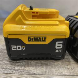 AS-IS DEWALT 20V MAX Lithium-Ion 6.0 Ah Battery and Charger