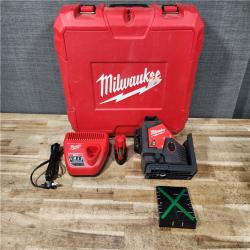 HOUSTON LOCATION - AS - IS Milwaukee 12-Volt Lithium-Ion Cordless Green 250 ft. 3-Plane Laser Level Kit