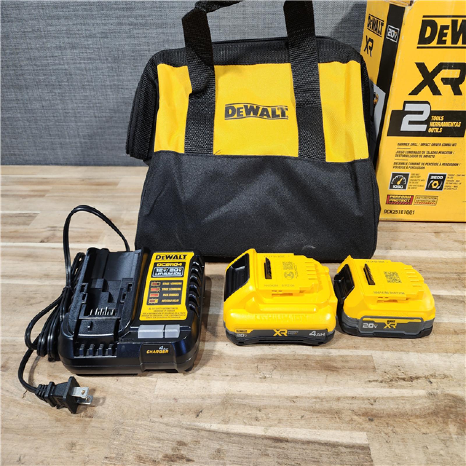 HOUSTON LOCATION - AS-IS DEWALT 20V XR Lithium-Ion Cordless 2-Tool Combo Kit