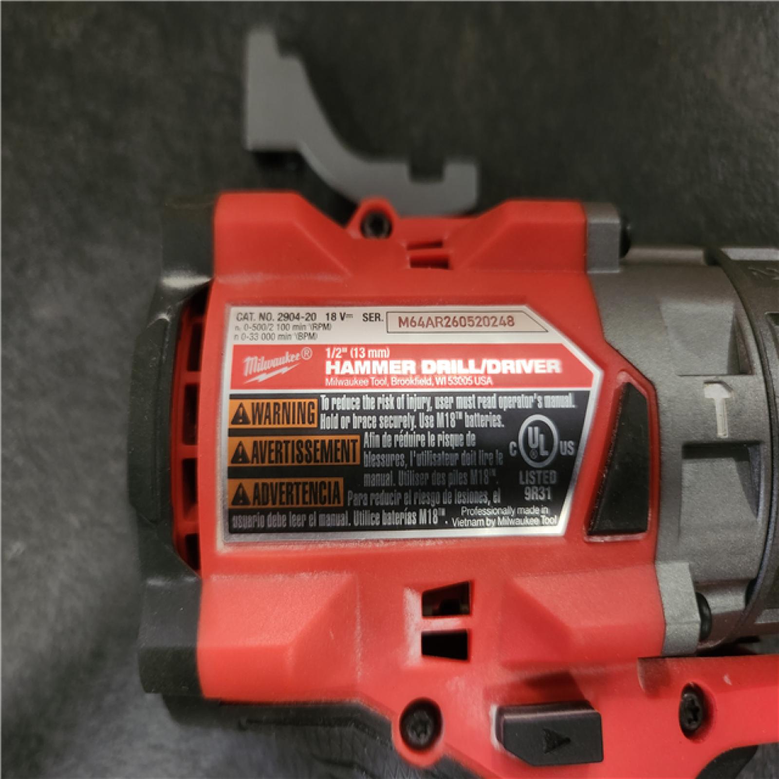 Phoenix LIKE NEW Milwaukee M18 FUEL 18V Lithium-Ion Brushless Cordless 1/2 in. Hammer Drill/Driver (Tool-Only)