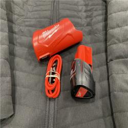AS-IS Milwaukee Women's Medium 12-Volt Lithium-Ion Cordless AXIS Black Heated Quilted Jacket Kit