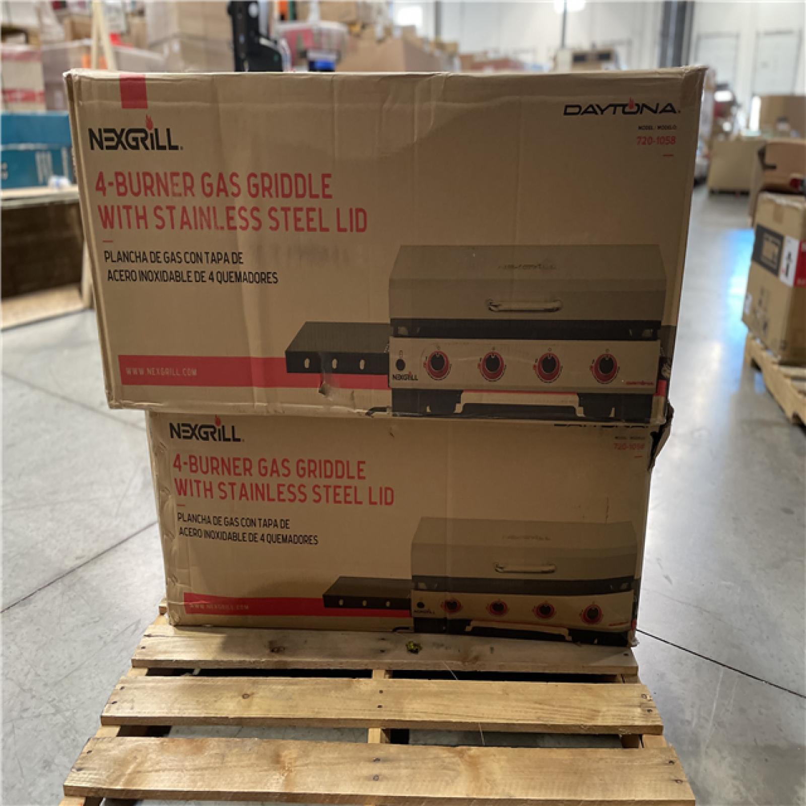 DALLAS LOCATION- NEXGRILL Daytona 4-Burner Propane Gas Grill 36 in. PALLET (2 UNITS)