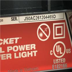 AS-IS Milwaukee 18-Volt Lithium-Ion Cordless Rocket Dual Power Tower Light (Tool-Only)