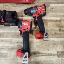HOUSTON LOCATION - AS - IS Milwaukee FUEL 18V Lithium-Ion Brushless Cordless Hammer Drill and Impact Driver Combo Kit