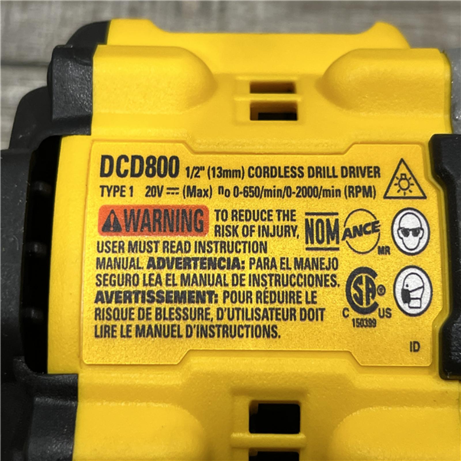 AS-IS DEWALT 20V MAX XR Brushless Cordless 1/2 Drill/Driver Kit