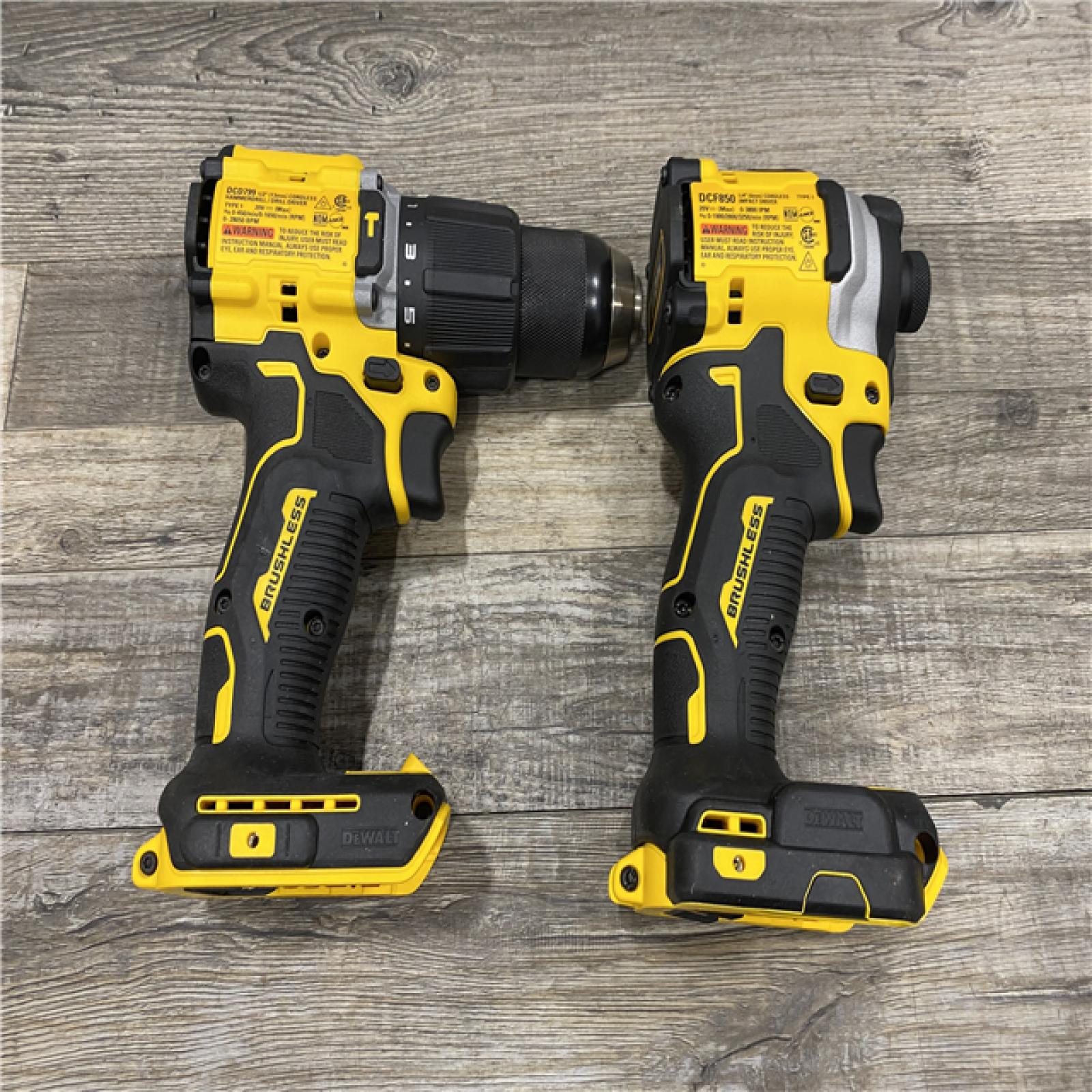 AS-IS DEWALT ATOMIC 20V MAX Lithium-Ion Cordless 2-Tool Combo Kit
