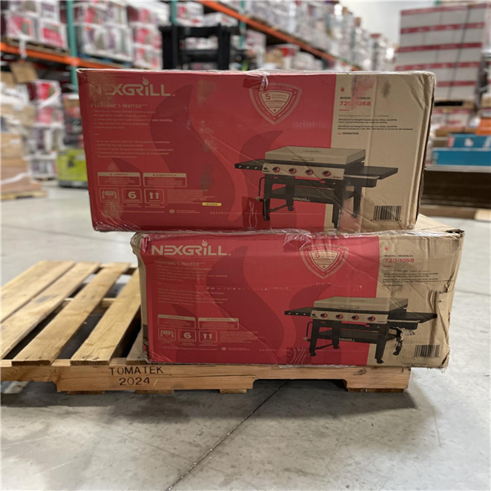 DALLAS LOCATION- NEXGRILL Daytona 4-Burner Propane Gas Grill 36 in. PALLET (2 UNITS)