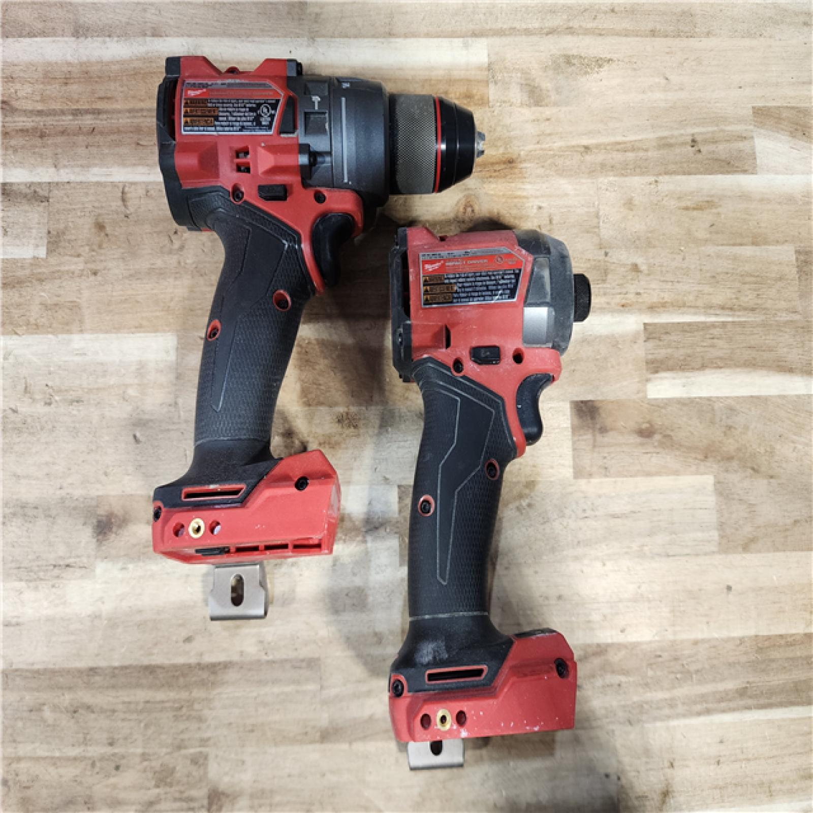 HOUSTON LOCATION - AS-IS Milwaukee FUEL 18V Lithium-Ion Brushless Cordless Hammer Drill and Impact Driver Combo Kit