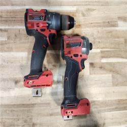 HOUSTON LOCATION - AS-IS Milwaukee FUEL 18V Lithium-Ion Brushless Cordless Hammer Drill and Impact Driver Combo Kit