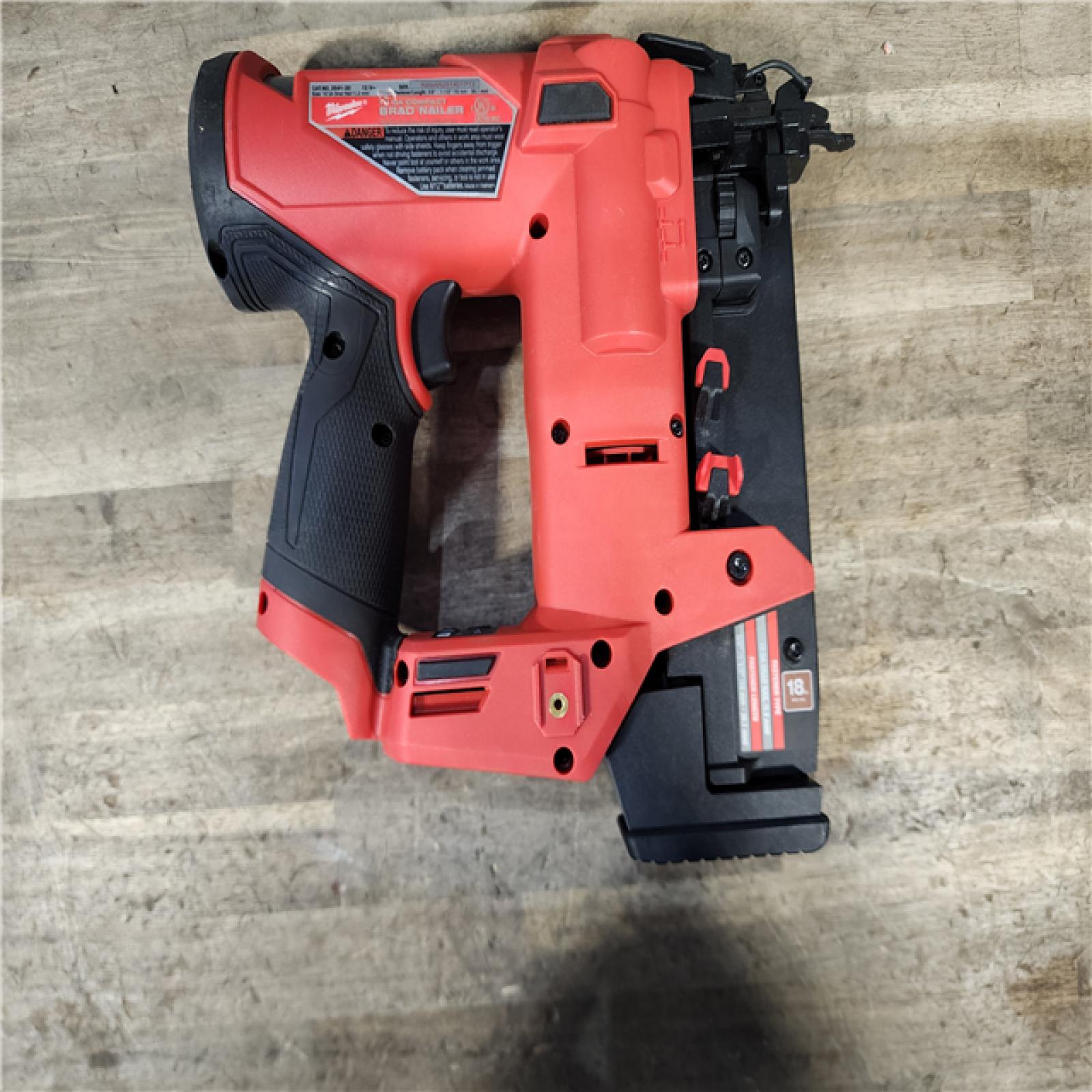 HOUSTON LOCATION - AS-IS Milwaukee M12 FUEL 18 Gauge Compact Brad Nailer (Tool-Only)