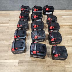 HOUSTON LOCATION - AS - IS MILWAUKEE BATTERY PACK QTY - 15