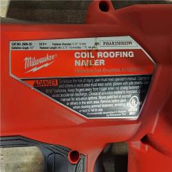 HOUSTON LOCATION - AS-IS Milwaukee M18 FUEL Coil Roofing Nailer (TOOL ONLY)