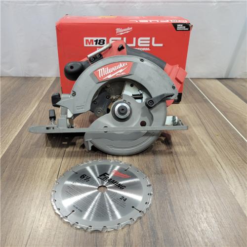 AS-IS Milwaukee M18 FUEL 18V Lithium-Ion Brushless Cordless 6-1/2 in. Circular Saw (Tool-Only)