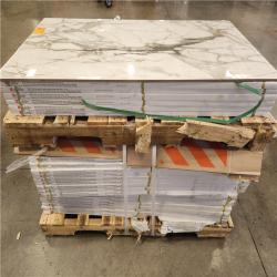 Phoenix NEW Daltile Wenrose Calacatta Topaz 24 in. x 48 in. Polished Porcelain Marble Look Floor and Wall Tile (387 sq. ft./25 case)