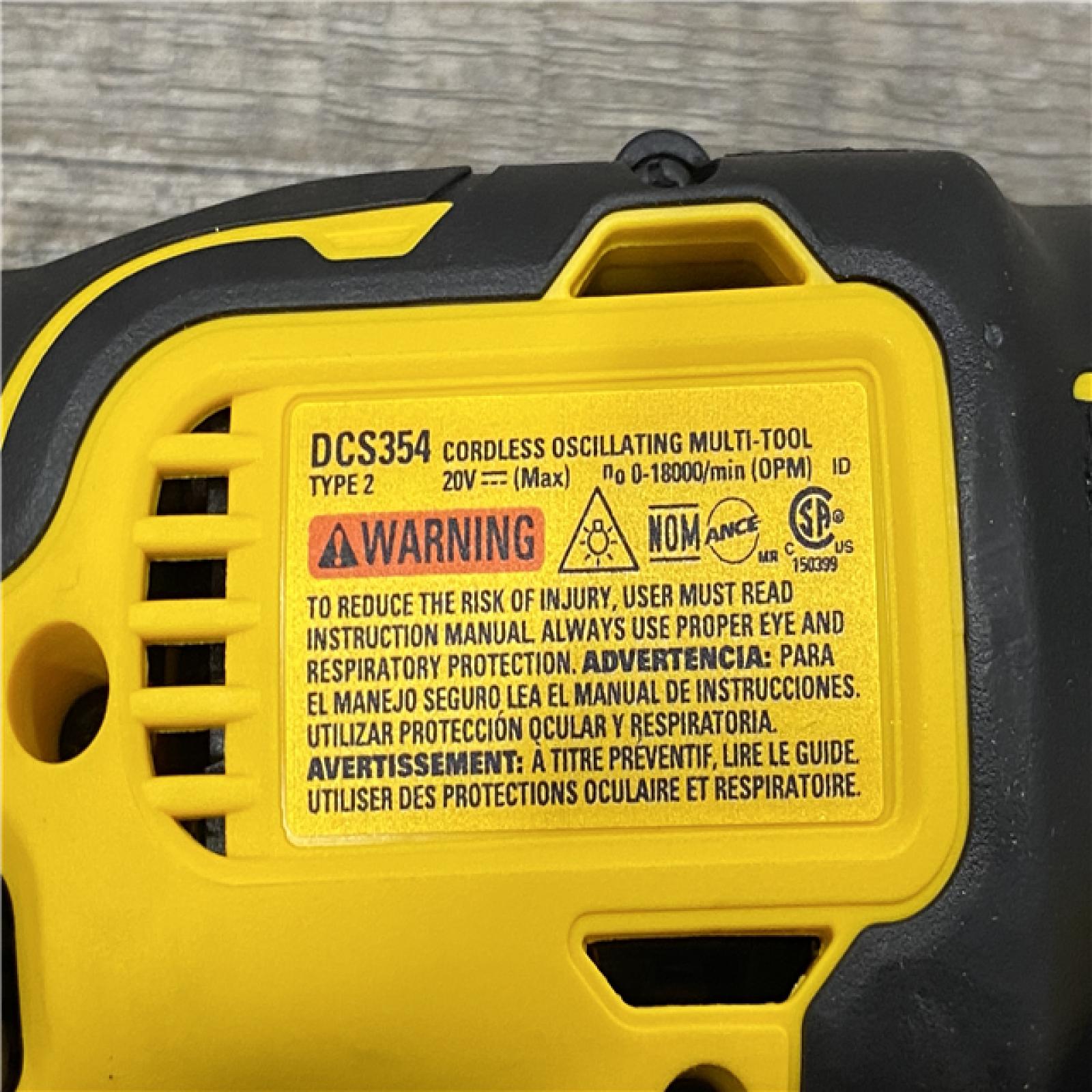 AS-IS DEWALT ATOMIC 20V MAX Cordless Brushless Oscillating Multi Tool Kit