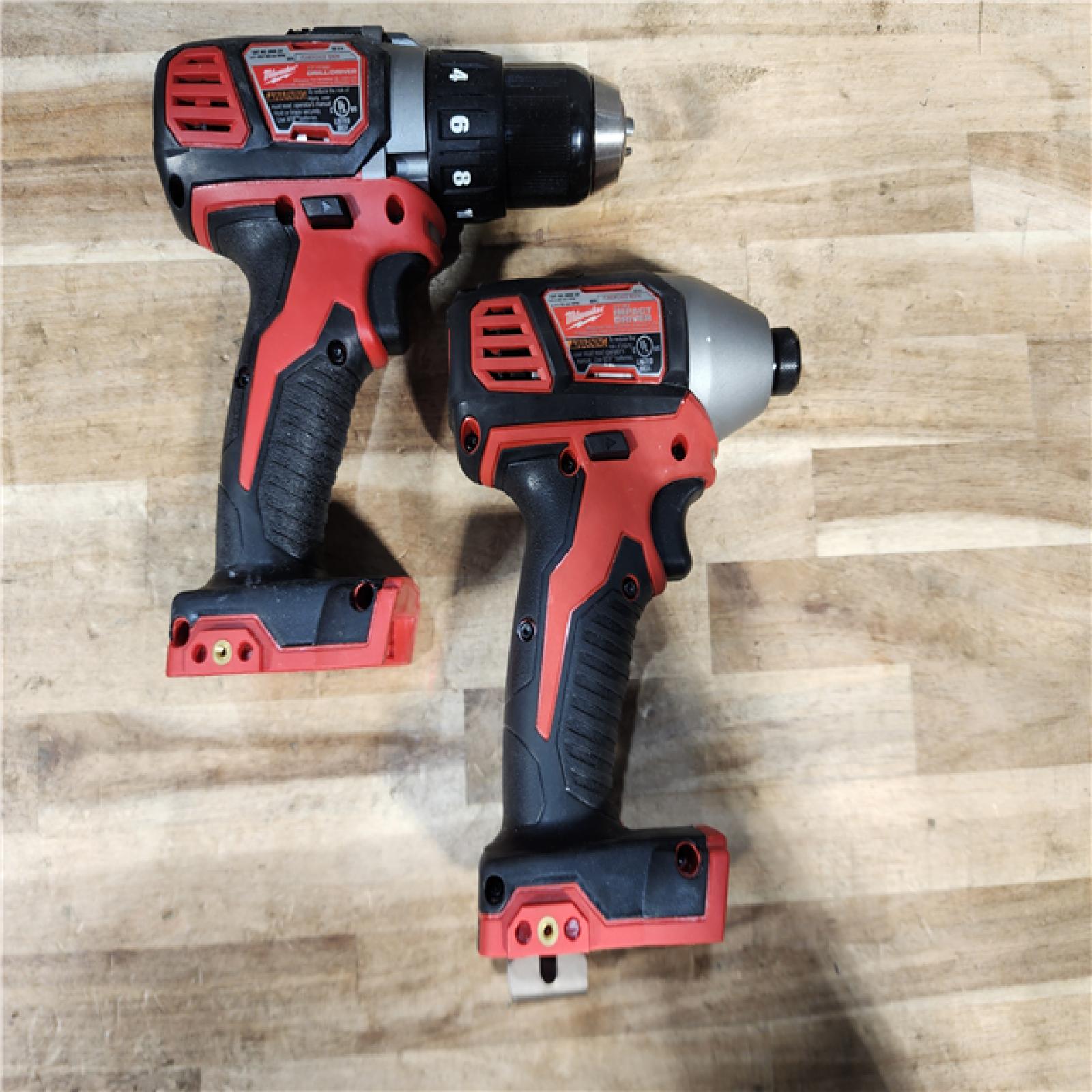 HOUSTON LOCATION - AS-IS Milwaukee 18V Lithium-Ion Cordless Drill Driver/Impact Driver Combo Kit