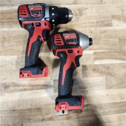 HOUSTON LOCATION - AS-IS Milwaukee 18V Lithium-Ion Cordless Drill Driver/Impact Driver Combo Kit
