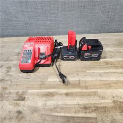 HOUSTON LOCATION - AS-IS MILWAUKEE 2 TOOL COMBO KIT W/ (2) BATTERY & CHARGER
