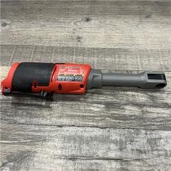 AS-IS Milwaukee FUEL INSIDER 12V Lithium-Ion Brushless Cordless 1/4 in. - 3/8 in. Extended Reach Box Ratchet (Tool-Only)