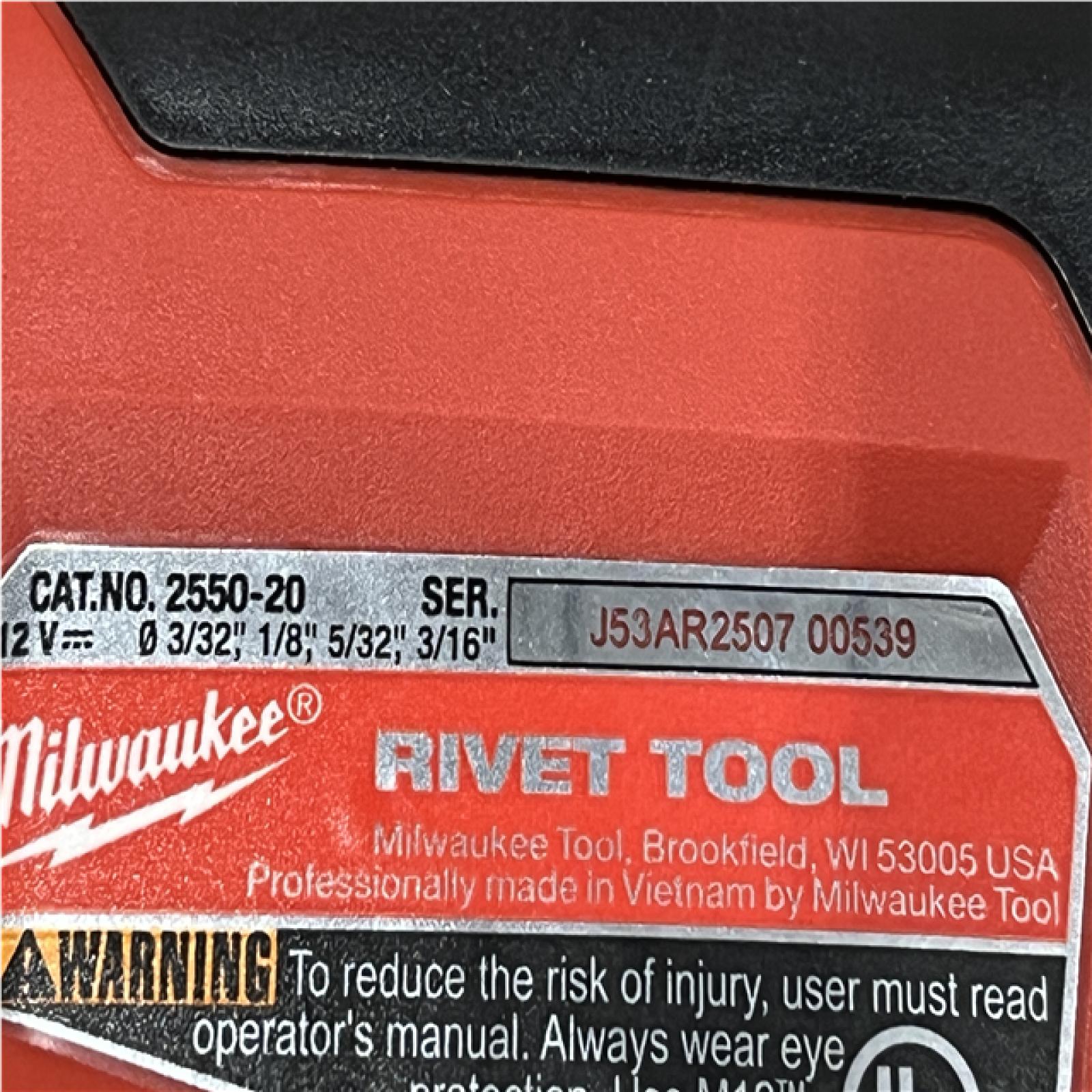 AS-IS Milwaukee 12-Volt Lithium-Ion Cordless Rivet Tool Kit