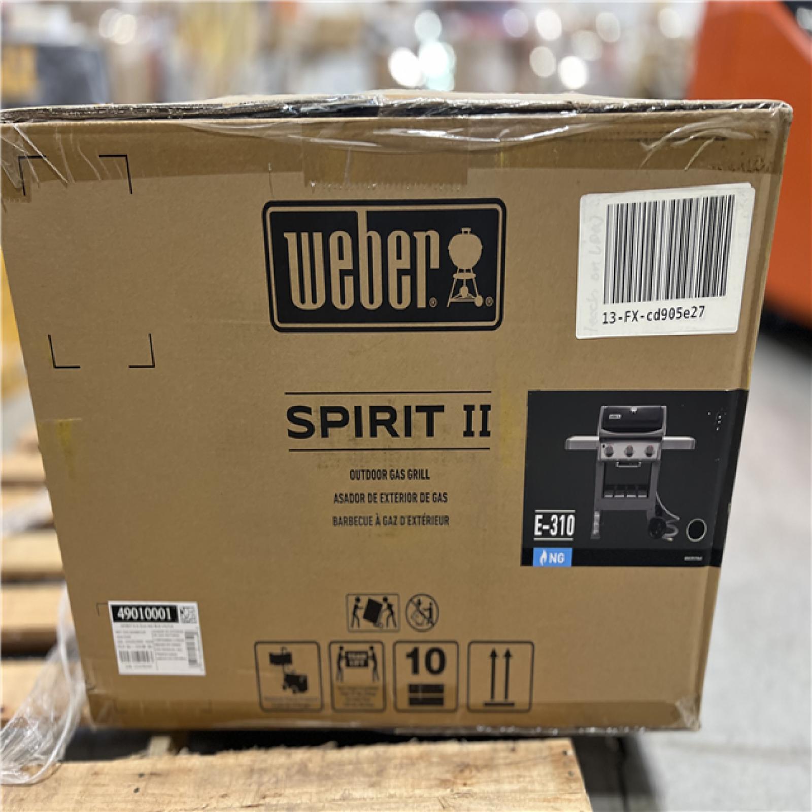 NEW! - Weber Spirit II E-310 3-Burner Natural Gas Grill in Black