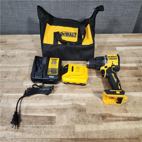HOUSTON LOCATION - AS - IS DEWALT ATOMIC 20V Cordless 1/2 in. Compact Hammer Drill Kit