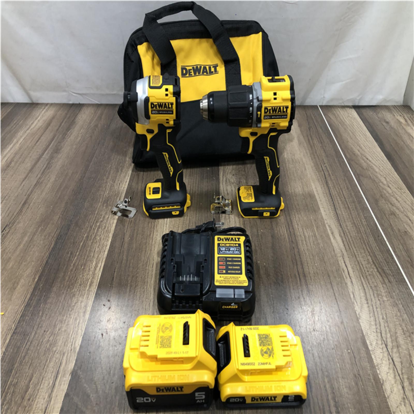 AS-IS DEWALT ATOMIC 20V MAX Lithium-Ion Cordless 2-Tool Combo Kit