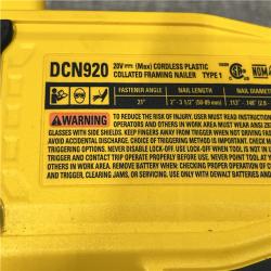 AS-IS DEWALT 20-Volt 21° Cordless Framing Nailer (Tool-Only)