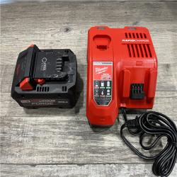 AS-IS Milwaukee 18-Volt Lithium-Ion REDLITHIUM FORGE Starter Kit with 8.0Ah Battery and Rapid Charger