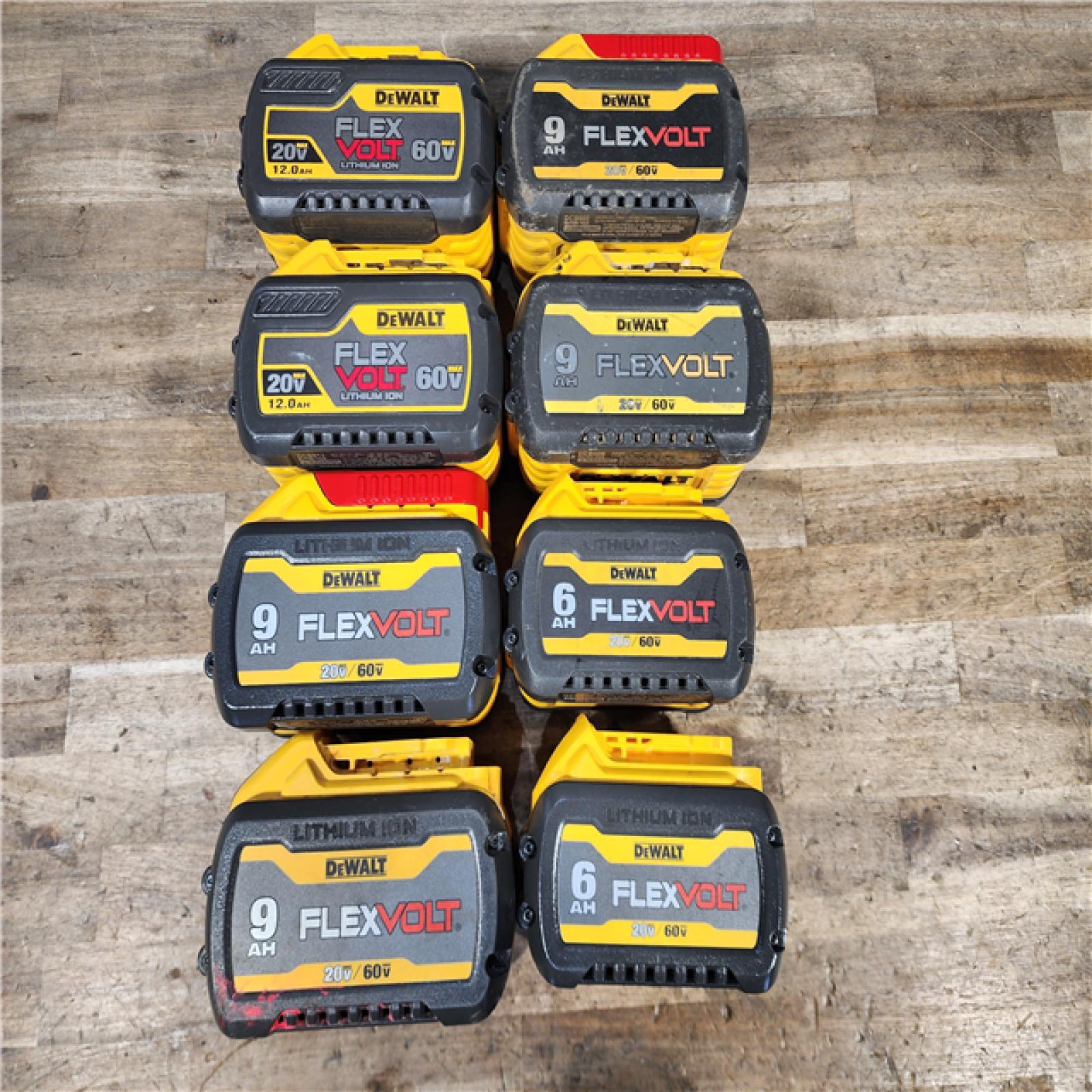 HOUSTON LOCATION - AS-IS DEWALT BATTERY PACK QTY - 8