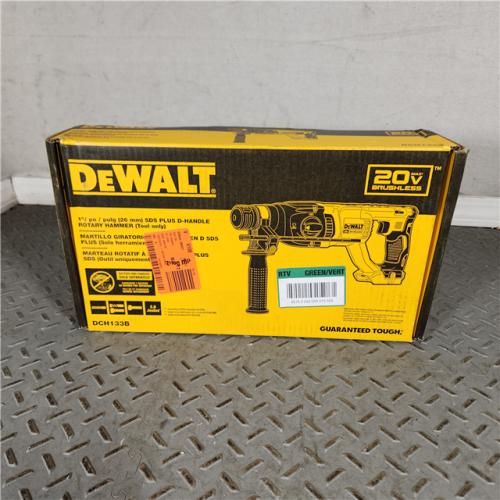 Houston Location - AS-IS Dewalt 20V MAX XR Brushless 1 D Handle Rotary Hammer Bare Tool Only - Appears IN NEW Condition