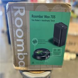 DALLAS LOCATION - iRobot Roomba Max 705 14 in. Robotic Vacuum with Smart Navigation + AutoEmpty Dock in Black