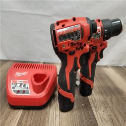 AS-IS- Milwaukee M12 Cordless Brushless 2 Tool Combo Kit