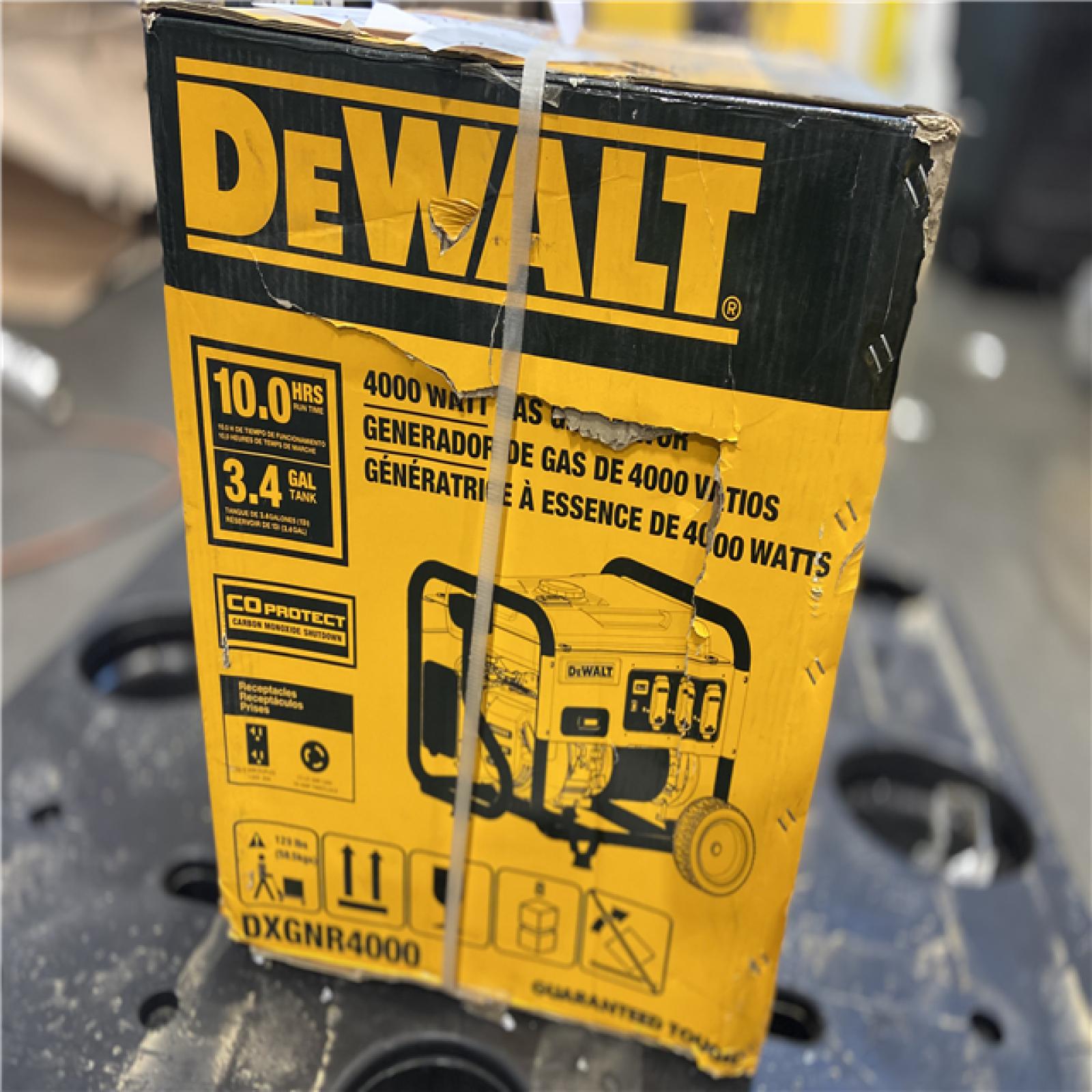 DALLAS LOCATION - DEWALT 4500 / 4000- Watt Gas Powered Portable Generator with Idle Control, Covered Outlets and CO Protect