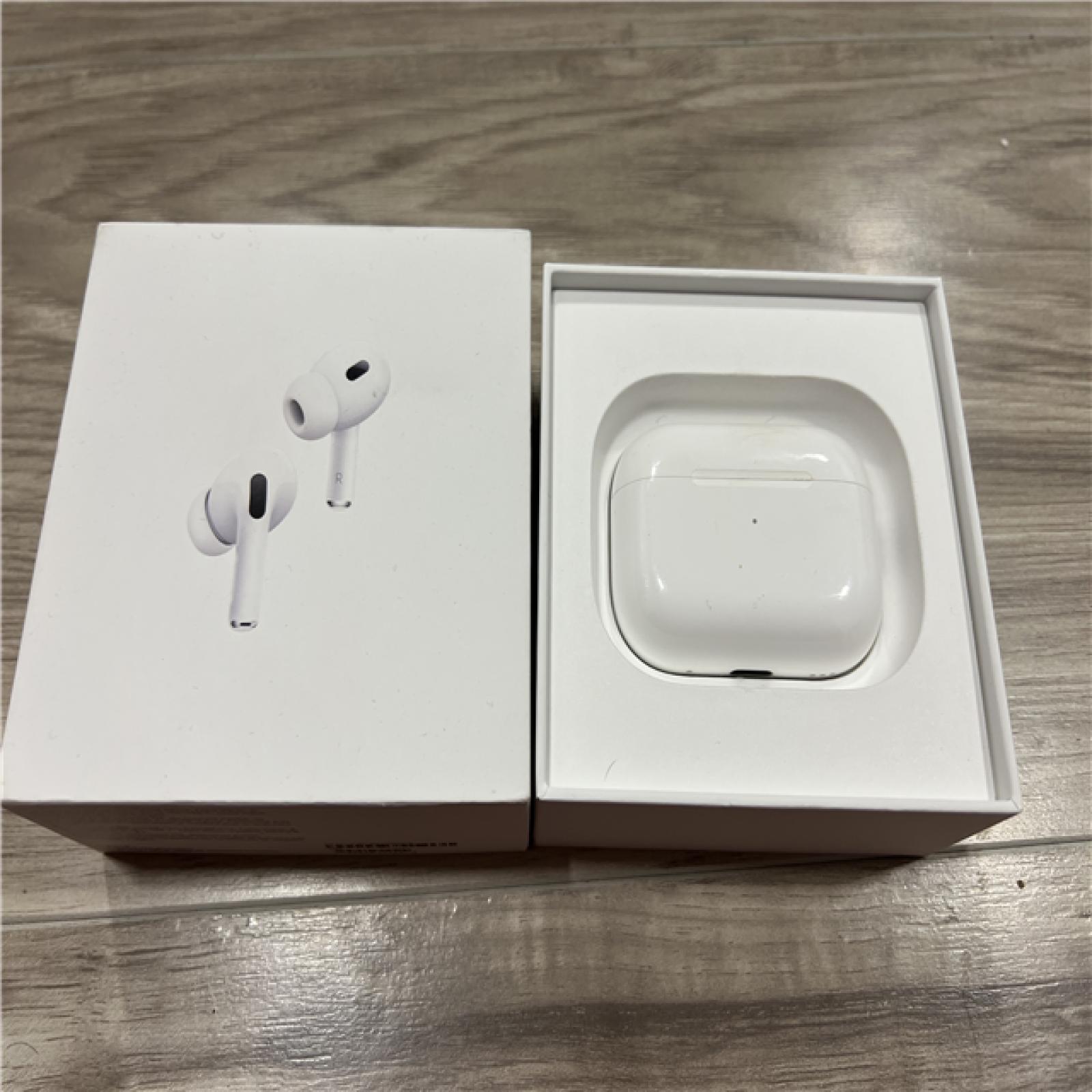 AS-IS Apple AirPods Pro (2nd Generation) with the USB-C MagSafe Charging Case