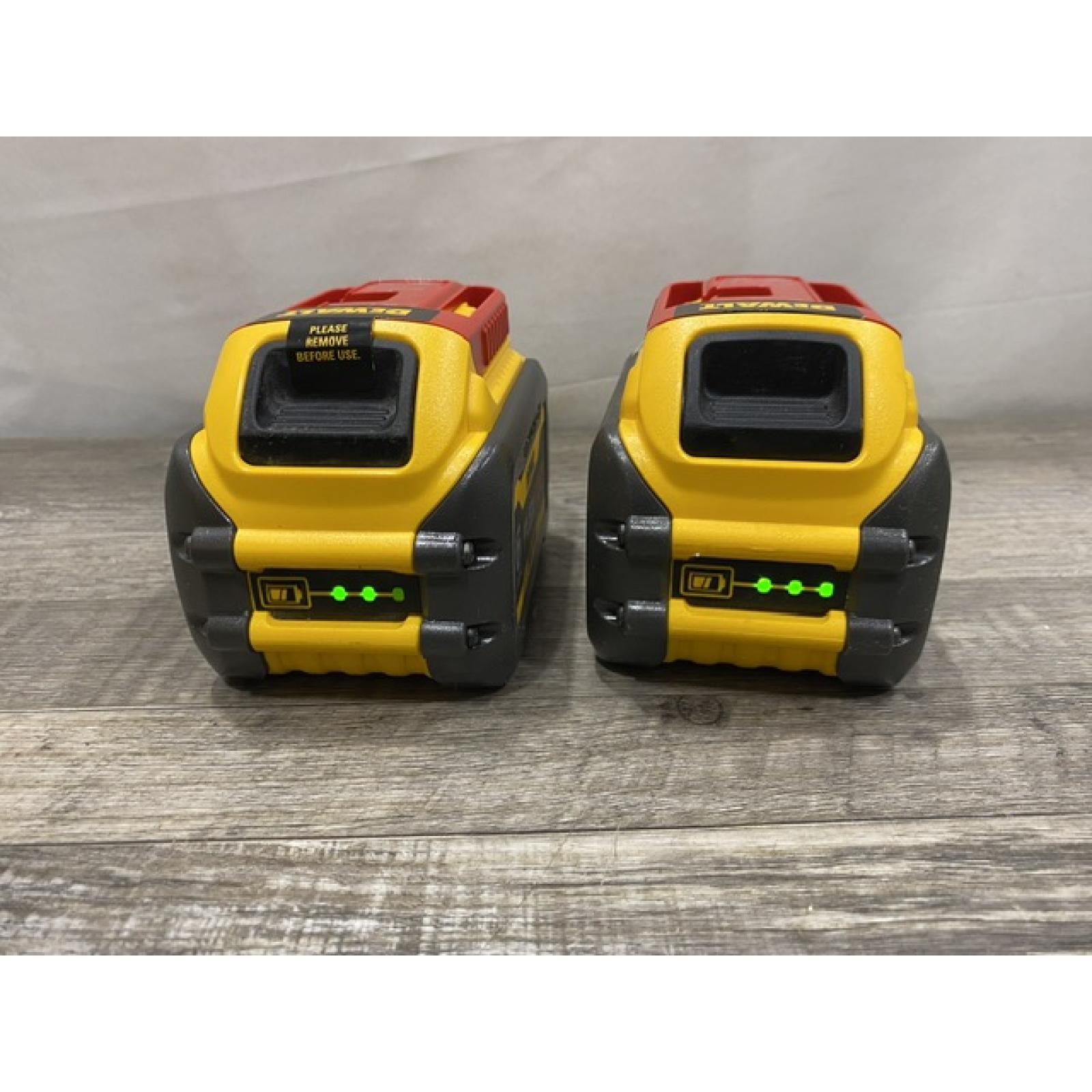 AS-IS DEWALT FLEXVOLT 20V/60V MAX Lithium-Ion 6.0Ah Battery Pack (2 Pack)