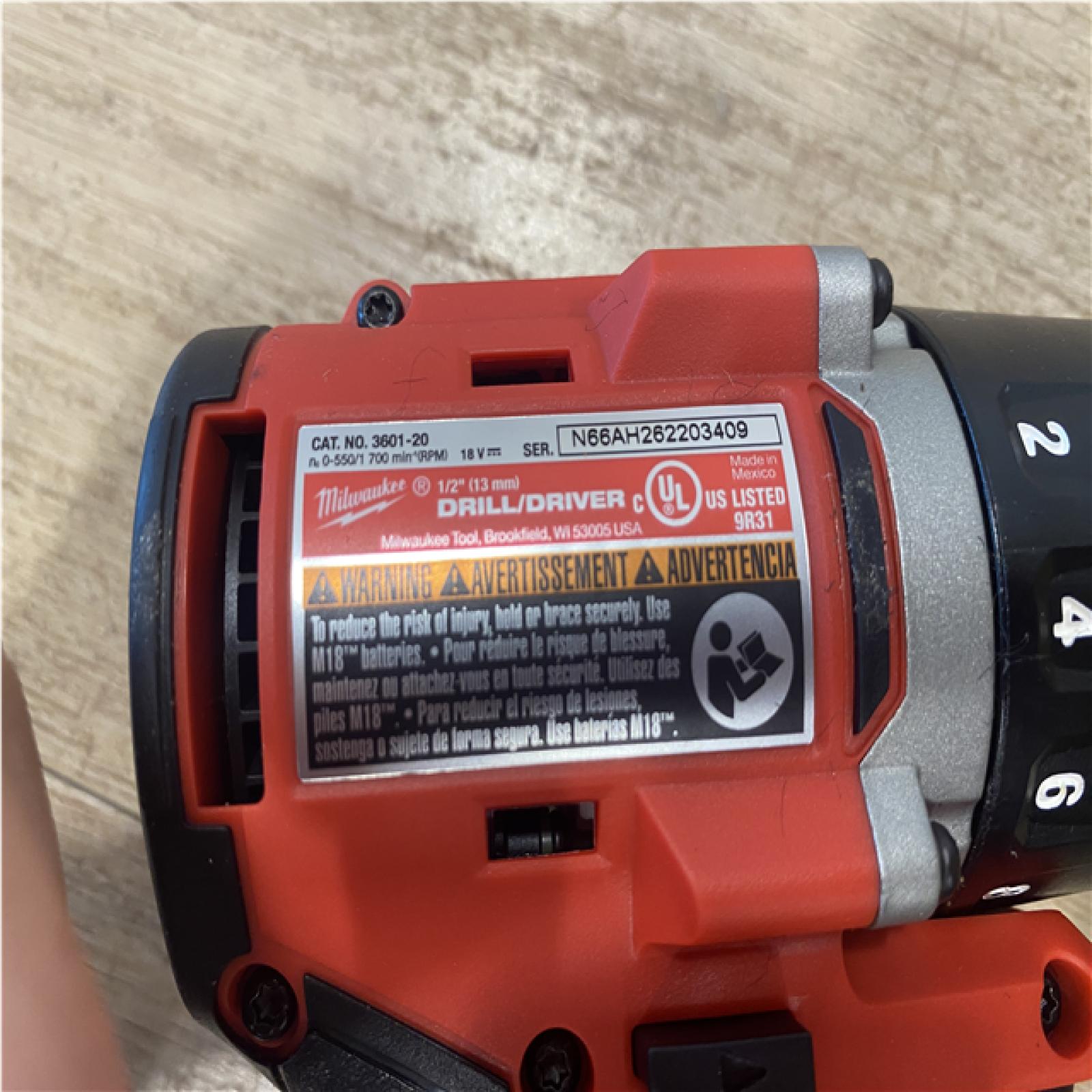AS-IS Milwaukee 18V Lithium-Ion Brushless Cordless 1/2 in. Compact Drill/Driver (Tool-Only)
