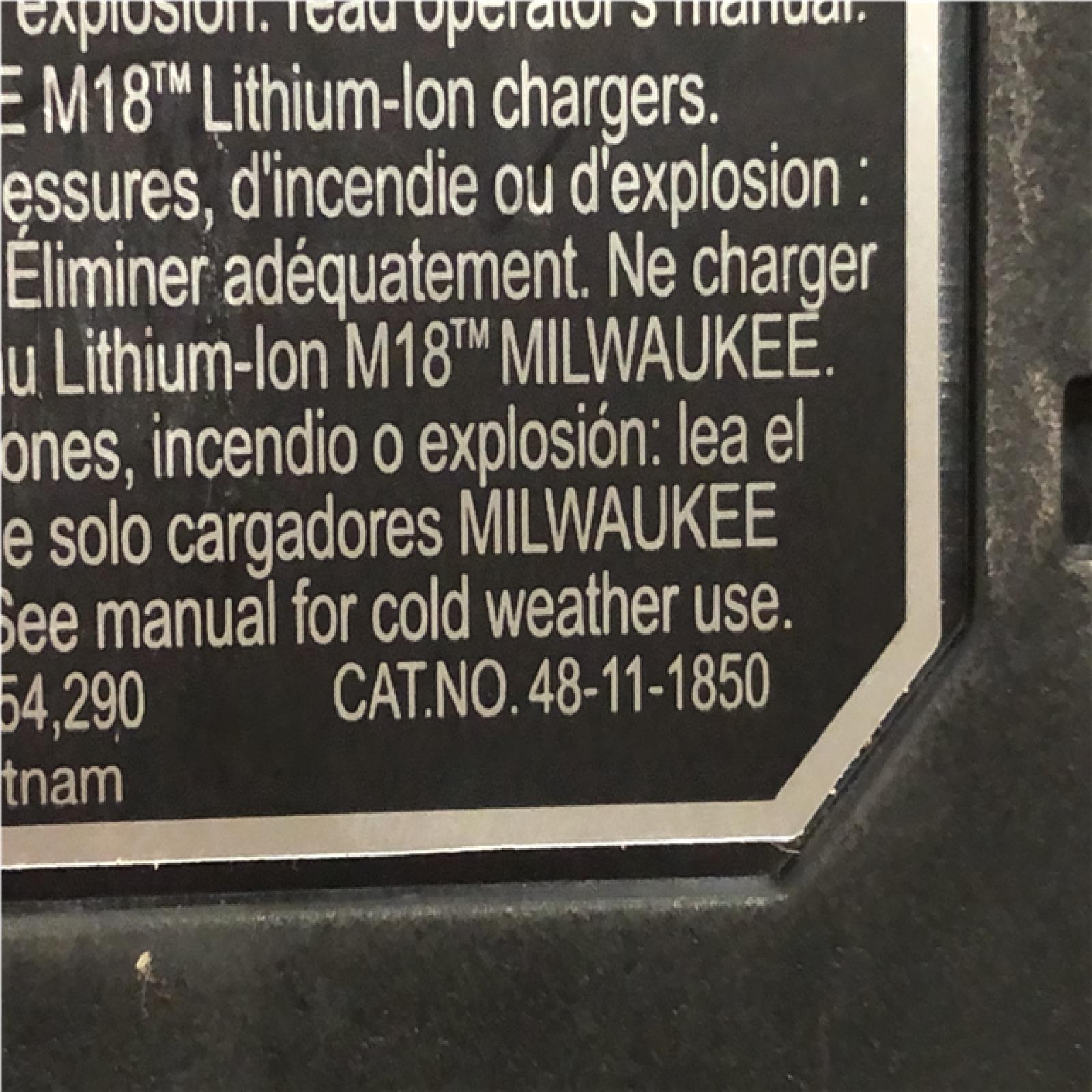 AS-IS Milwaukee 18-Volt 5.0 Ah Lithium-Ion XC Extended Capacity Battery Pack