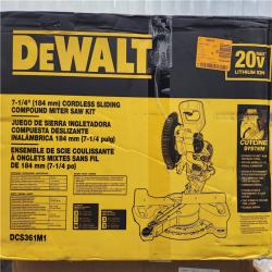 NEW- DEWALT  20V MAX Cordless 7-1/4 in. Sliding Miter Saw with (1) 20V Battery 4.0Ah