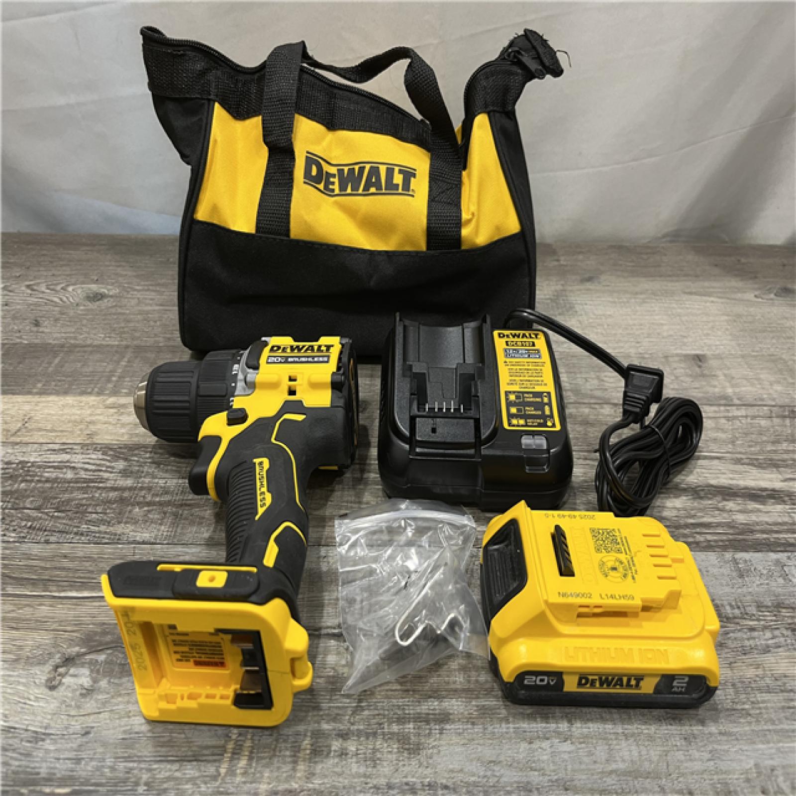 AS-IS DEWALT Atomic 20V Lithium-Ion Cordless Compact 1/2 in. Drill/Driver Kit