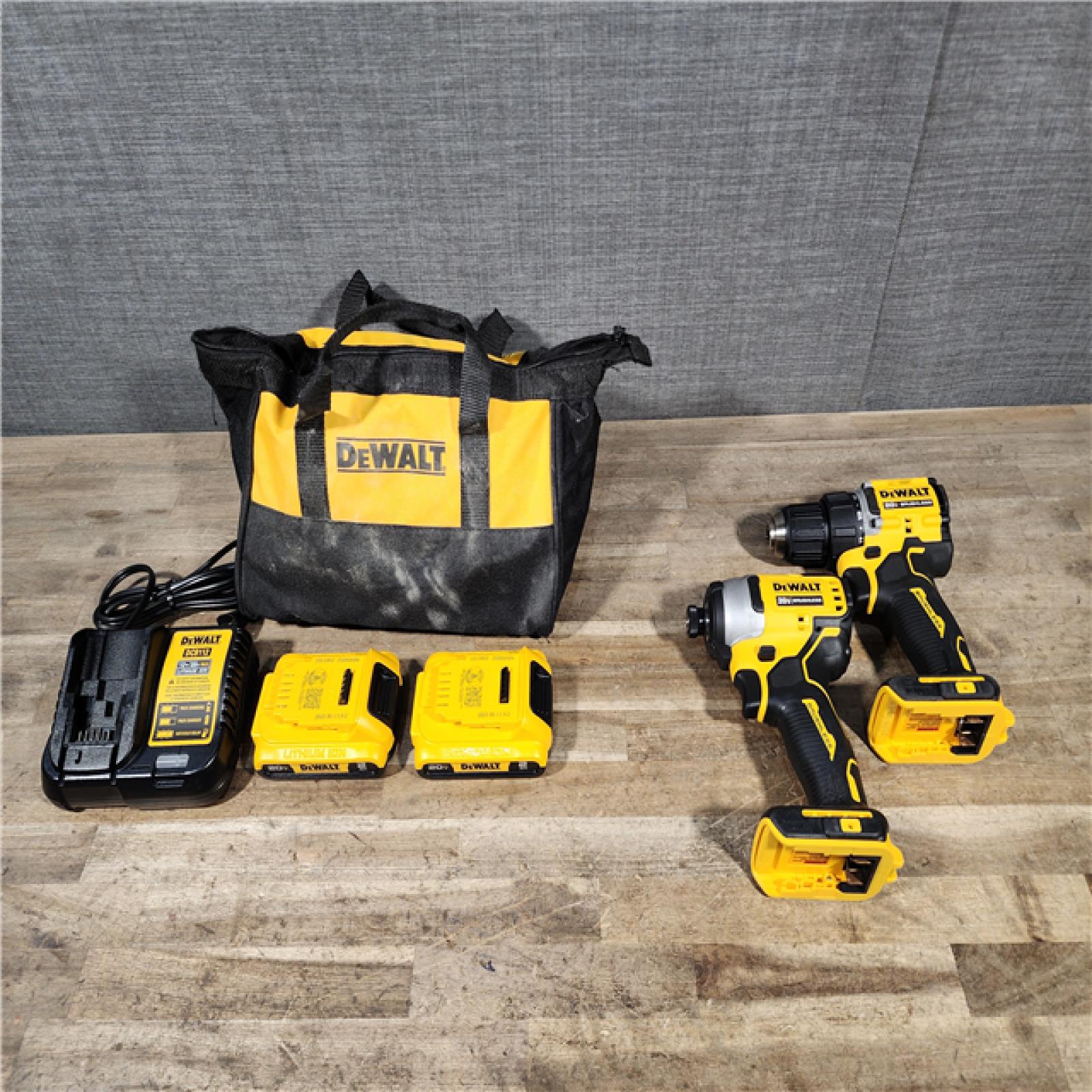 HOUSTON LOCATION - AS-IS DEWALT ATOMIC 20-Volt MAX Lithium-Ion Cordless Combo Kit